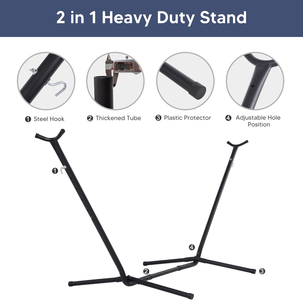 Portable Hammock and Stand (Beige): image 2