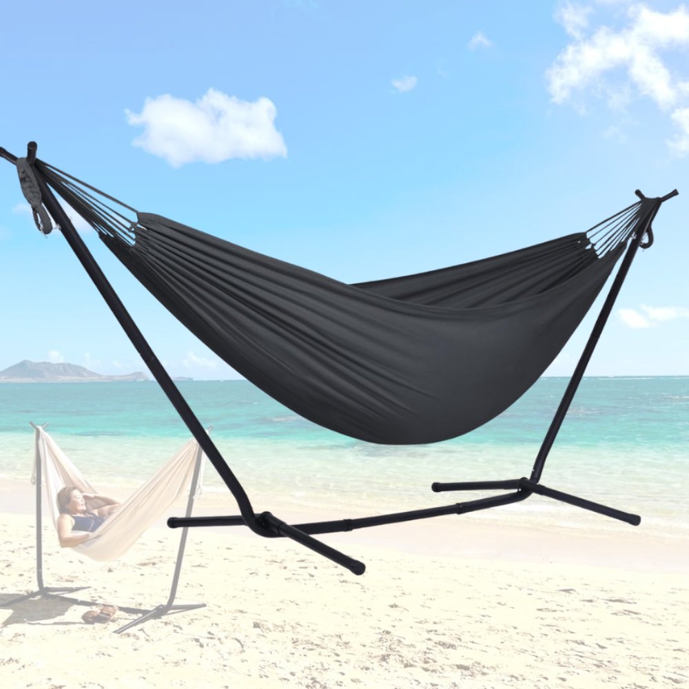 Portable Hammock and Stand (Beige): image 7