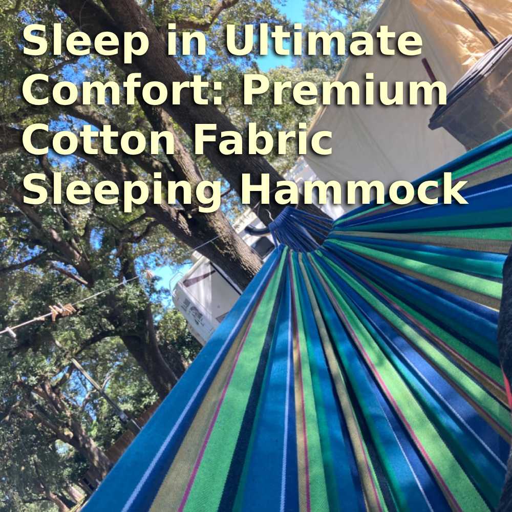 Sleeping Hammock (Blue Stripes): image 4