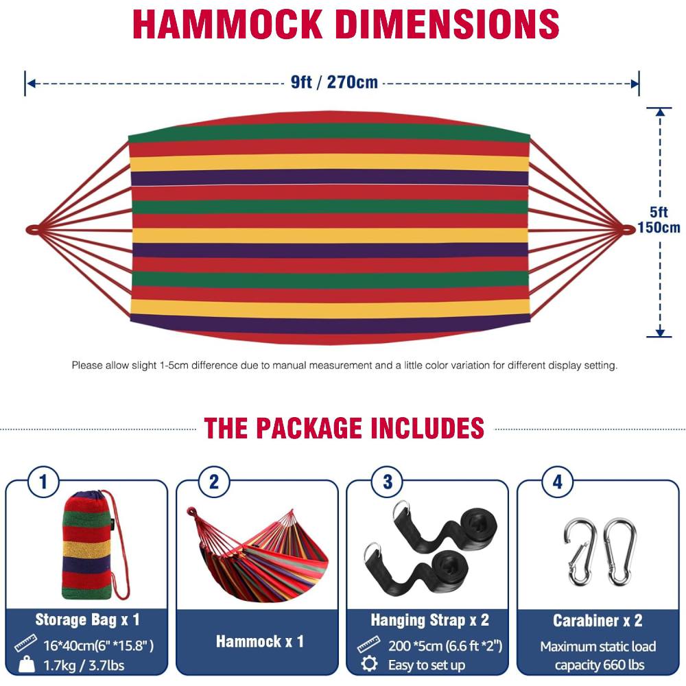 Sleeping Hammock (Blue Stripes): image 8