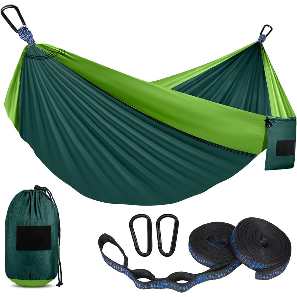 Hammock for Camping (Black & Gray / Medium (Single)): image 3