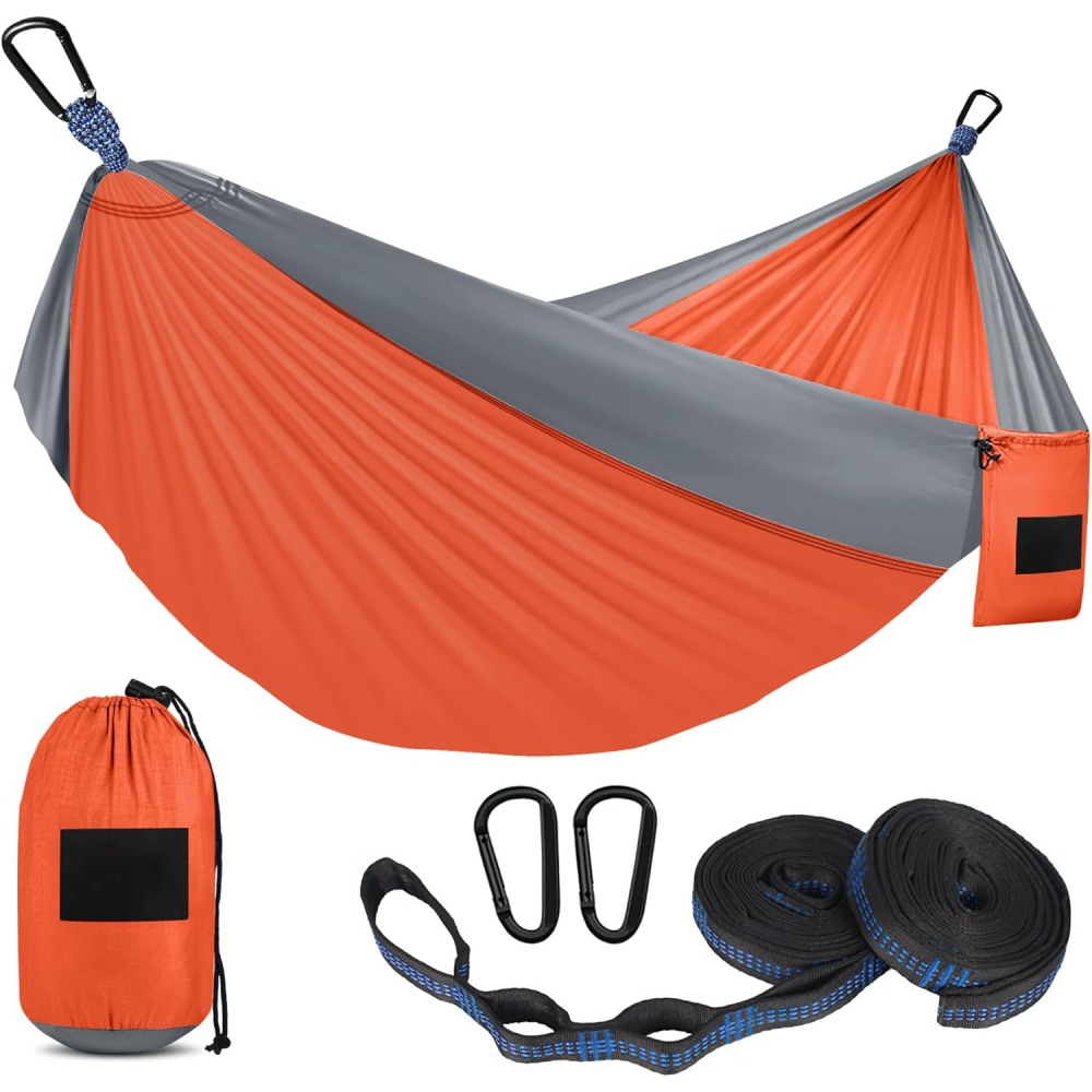 Hammock for Camping (Black & Gray / Medium (Single)): image 4