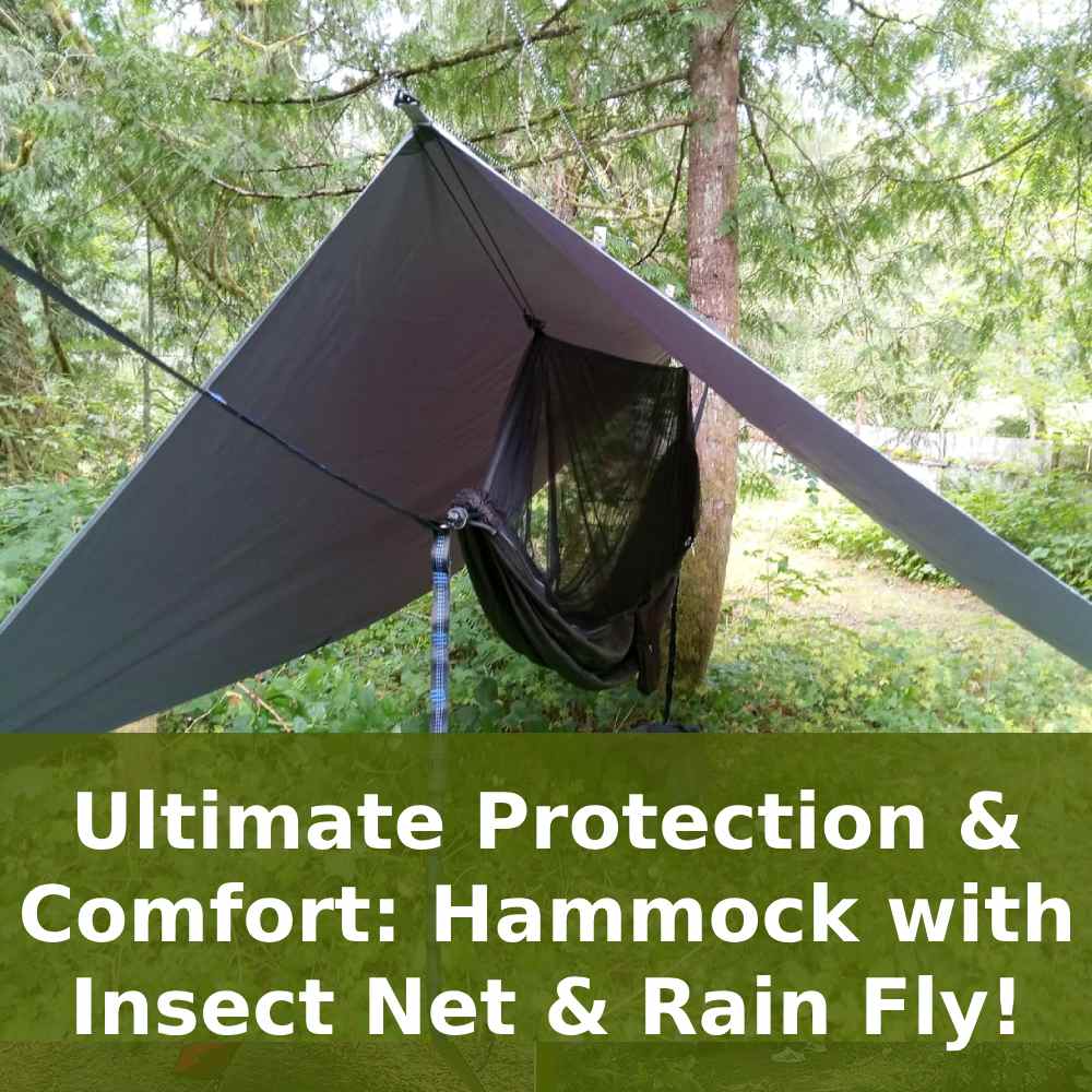 Hammock with Insect Net (Black): image 6